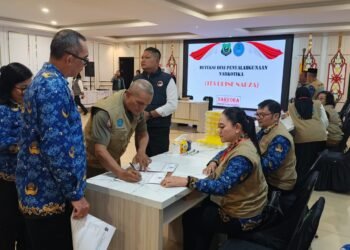 Badan Kesbangpol dan BNN Gelar Tes Urine, Pastikan Pejabat Kapuas Bersih dari Narkoba