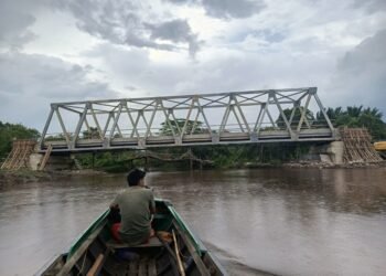 Jembatan STI Dibangun, Kades Budi Mufakat: Terima Kasih Bupati Kapuas