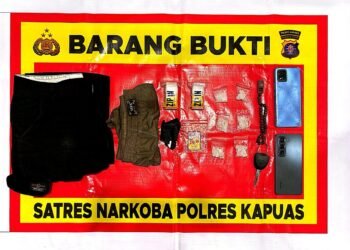 Polres Kapuas Gagalkan Peredaran 25,65 Gram Sabu di Jalur Trans Kalimantan