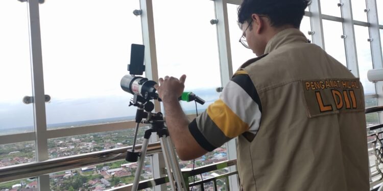 Hilal Tak Terlihat di Palangka Raya, Bulan Terbenam Lebih Dahulu