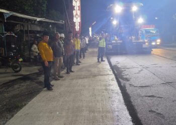 Pemkab Kapuas–Balai Jalan Nasional Kompak Benahi Jalan Meranti