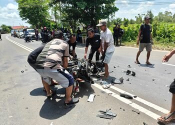 Dua Tewas dalam Laka Maut di Jalan Pemuda Kuala Kapuas