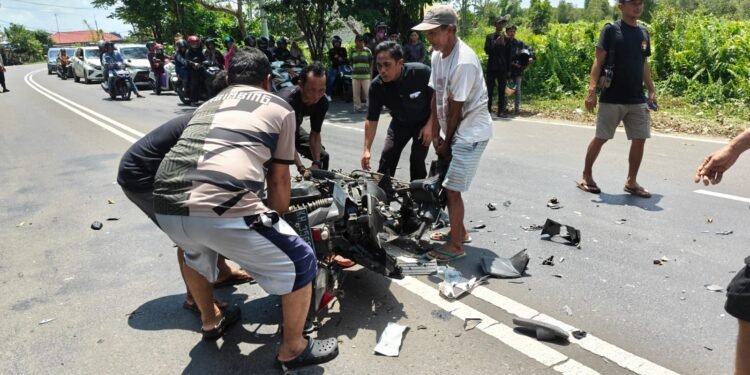Dua Tewas dalam Laka Maut di Jalan Pemuda Kuala Kapuas