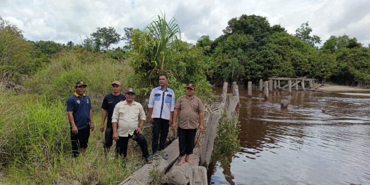 Jembatan Sei Hyang Desa Lawang Kamah Segera Dibangun, Perusahaan Mulai Benahi Akses Jalan