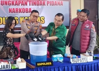 Polres Kapuas Musnahkan 156,07 Gram Sabu-sabu, Selamatkan 1.200 Jiwa